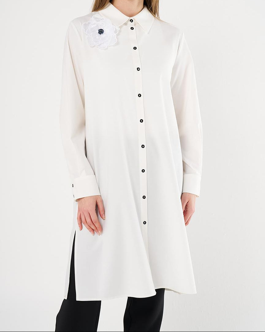 The Ivory Bloom Tunic