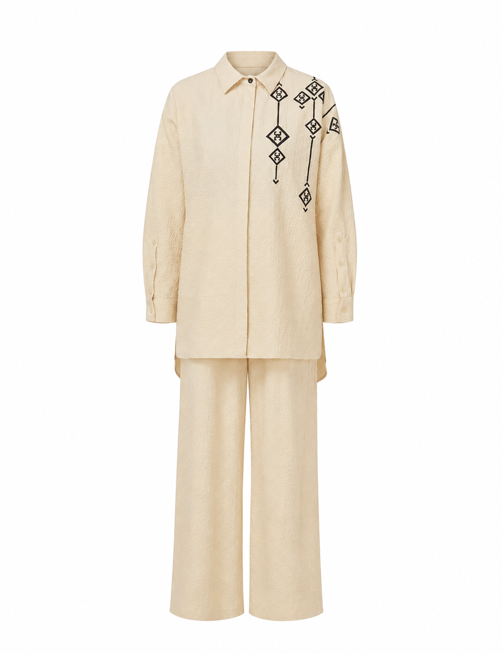 The Sahara Geometric Embroidered Shirt