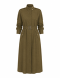 The Khaki Linen Duster Coat