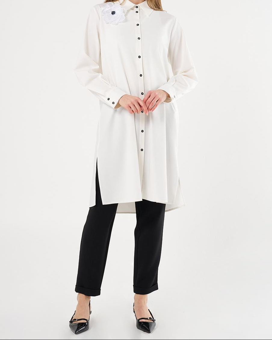 The Ivory Bloom Tunic