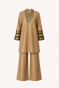 Gold Tissue Kurta & Palazzo Co-ord Set