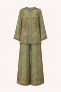 Sage Garden Printed Silk Co-ord Set