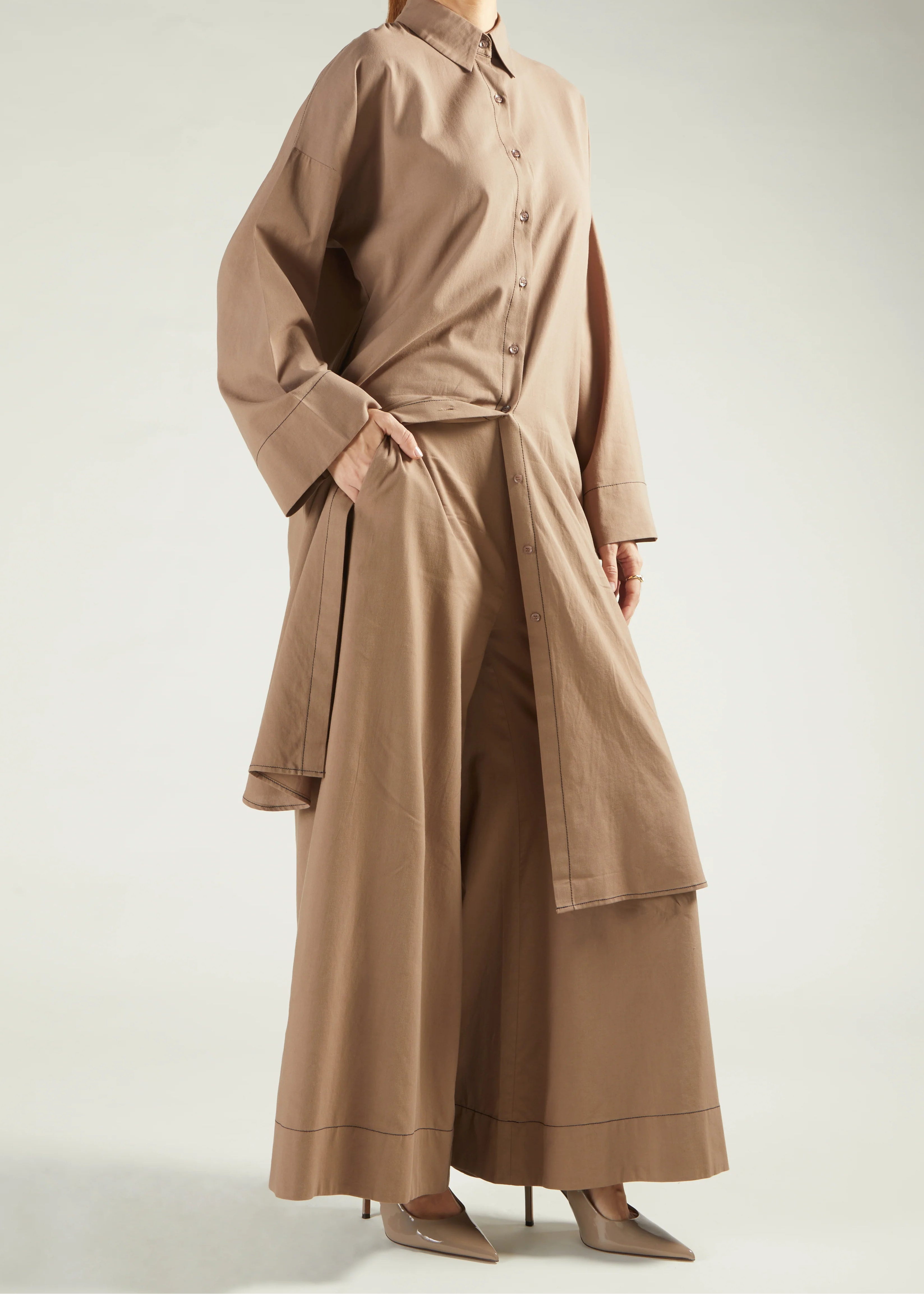 The Noir Belted Linen Jacket